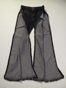 Dolce & Gabbana Black Jeans w/Zippers on Legs,sz 42 WOW  