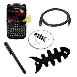   Fish Bone Holder for Earphones and Headphones for BlackBerry 8520/8530