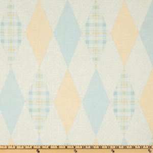 44 Wide Baby Business Argyle Yellow/Blue Fabric By The 