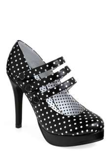 Head Over Heel   Black, White, Polka Dots, Buttons, Formal, Prom 