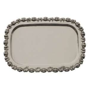  Silver Plated Square Serving Tray with Rounded Corners 