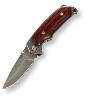 Buck Alpha Hunter Knife, Rosewood Handle, Folding Knives  Free 