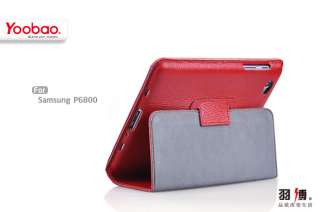 Red Black Original Yoobao Genuine Leather Case 7.7 Inch Samsung Galaxy 