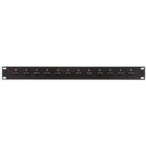    19 inches 12 Port HDMI® Interface Patch Panel Electronics