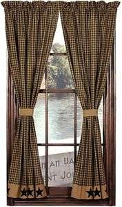 Midnight Design Country Curtain Panels  
