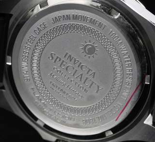  Specialty Stainless Steel Multifunction Black Rubber Watch NEW  