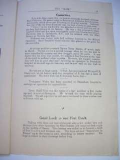 1917 O PIP NEWSPAPER VOL 1 #1 58TH BATTERY CANADIAN FIELD ARTILLERY 