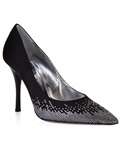 Rene Caovilla Rhinestone And Satin Shoes   Biondini   farfetch 