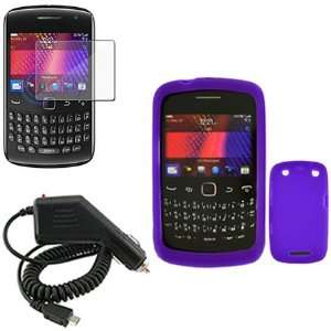 iNcido Brand Blackberry 9360/9370/Apollo Combo Solid Purple Silicone 