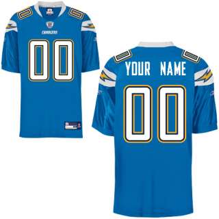 Reebok San Diego Chargers Customized Authentic Alternate Jersey (48 56 