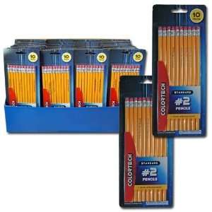   Colortech 10Pk #2 Pencil In Box W/Header Case Pack 72