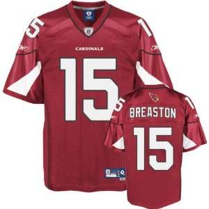  Steve Breaston Red Reebok NFL Premier Arizona Cardinals 