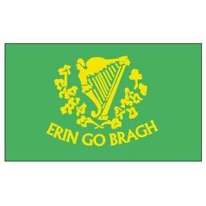  Erin Go Bragh Flag 3ft x 5ft Nylon   Outdoor Patio, Lawn 
