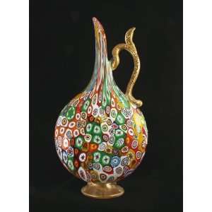   Mille Fiore Carafe, Pitcher, Vase Italian ART Glass