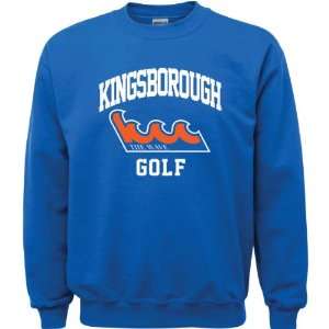 Community College Wave Royal Blue Youth Golf Arch Crewneck Sweatshirt 