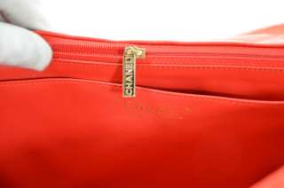   CLASSIC LAMBSKIN VINTAGE XL MAXI FLAP ORANGE RED HANDBAG $3,795  