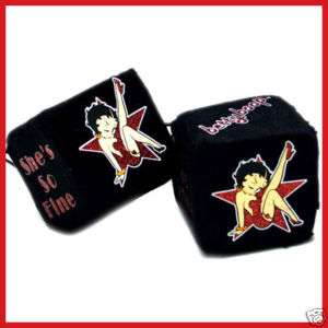 Betty Boop Hanging Plush Dice Auto/Car Accesories  