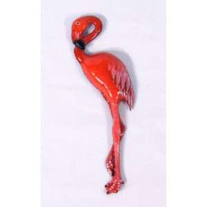  Handpainted Flamingo Bird Magnet
