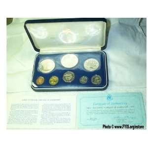  1987 Barbados Cent Coin 
