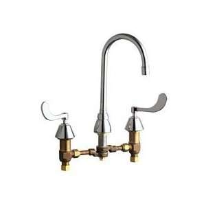  Chicago Faucets 786 SWE3CP Chrome Manual Deck Mounted 8 
