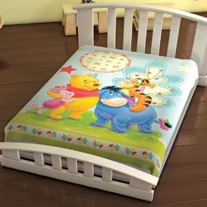 Disney Winnie The Pooh Family Plush Baby Blanket 43 x 55  