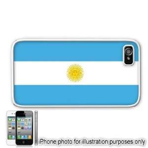   Argentine Flag Apple Iphone 4 4s Case Cover White 