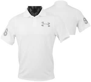 Under Armour Boys Heatgear Big Logo Polo Shirt Save 40% White Youth 