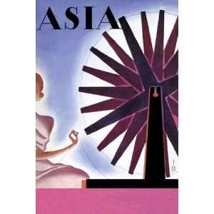  Asia Magazine Indias Symbolic Wheel   Poster by Frank 