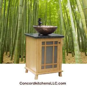    21 Teragren Bamboo Vessel Bowl Bathroom Vanity