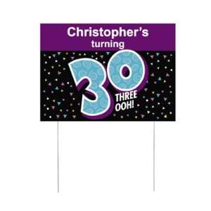  Personalized Look Whos 30 Yard Sign   Party Decorations 