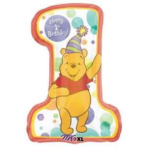  Poohs 1st Birthday 28 SuperShape Foil Balloon Health 