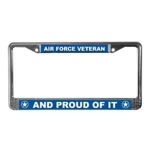  Air Force Veteran Military License Plate Frame by 