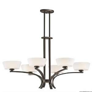  Kichler Rise Old Bronze 43 1/2 Wide 6 Light Chandelier 