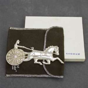  1980 Horse & Sulky Sterling Ornament by Gorham