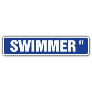  SWIMMER  Street Sign  Patio, Lawn & Garden