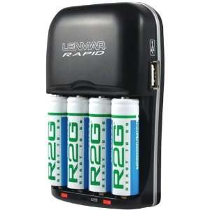  LENMAR R2G804U 4 HOUR CHARGER FOR AA/AAA BATTERIES 