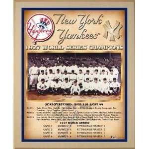 1927 New York Yankees World Series Championship Team Photo Plaque (you 