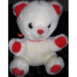  6 Plush White Teddy Bear Toy By Applause Toys & Games