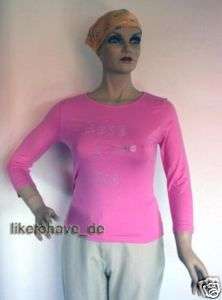 SARAH LOOM Shirt 3/4 Arm pink STRETCH Größe L NEU  