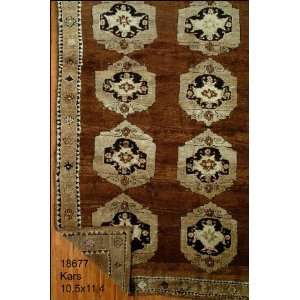 10x11 Hand Knotted Kars Turkey Rug   105x114 