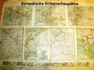 alte Karte Europäische Kriegsschauplätze Preis VB in Sachsen Anhalt 
