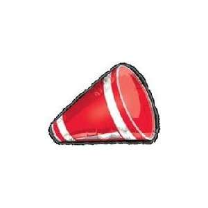  33 Megaphone Red (B12)   Mylar Balloon Foil Health 