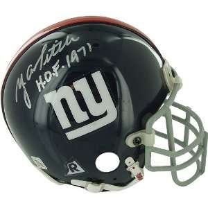  Y.A. Tittle Autographed HOF 1971 New York Giants Replica 