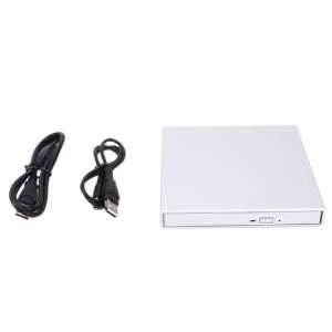  24X USB Slim External PC/Notebook CD ROM Drive Silver 