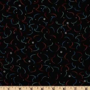 44 Wide Rock Star Hero Abstract Black Fabric By The Yard 