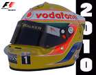 Lewis Hamilton British GP 2010 helmet Formula 1   with spoiler Hans 