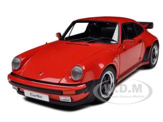 1986 PORSCHE 911 3.3 TURBO GUARDS RED 1/18 DIECAST CAR MODEL BY 