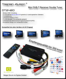 DVB T Doppel Tuner/Diversity, Kfz/Mobil/TV/Box/Auto 12V 4260287210035 