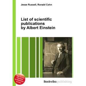  List of scientific publications by Albert Einstein Ronald 