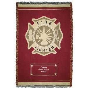  Personalized Firefighter Throw